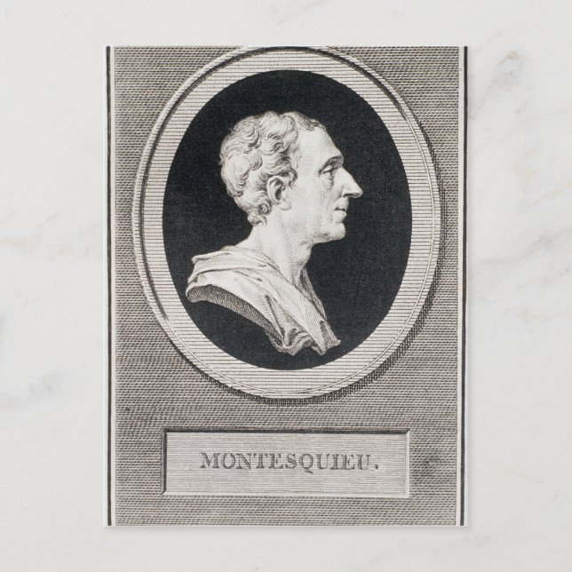 Carte Postale Charles Louis de Secondat, Baron de Montesquieu (Devant)
