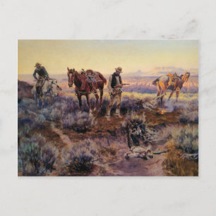 Carte Postale Charles M. Russell's Paying the Fiddler (1919)