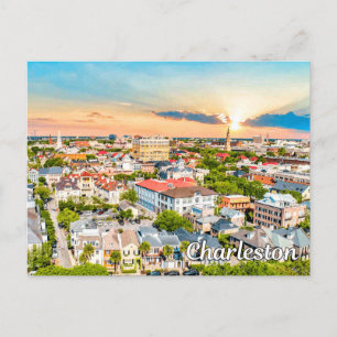 Carte Postale Charleston, Caroline du Sud, États-Unis