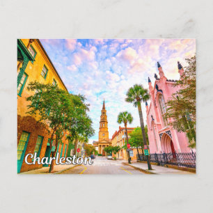 Carte Postale Charleston, Caroline du Sud, États-Unis