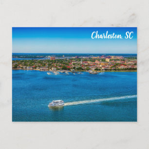 Carte Postale Charleston Caroline du Sud Waterfront City Skyline