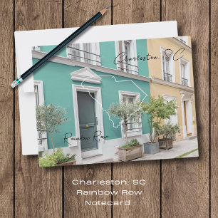 Carte postale Charleston Rainbow Row Caroline du S