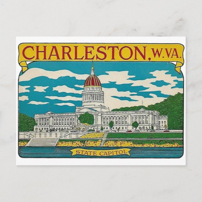 Carte postale Charleston, Virginie-Occidentale (Devant)