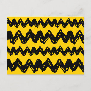 Carte Postale Charlie Brown Zig Zag Motif