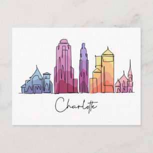 Carte Postale Charlotte CAROLINA DU NORD