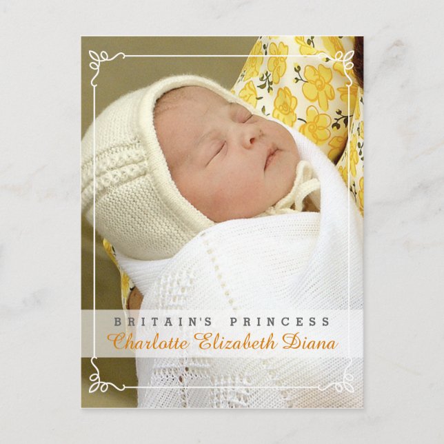 Carte Postale Charlotte Elizabeth Diana - William Kate (Devant)