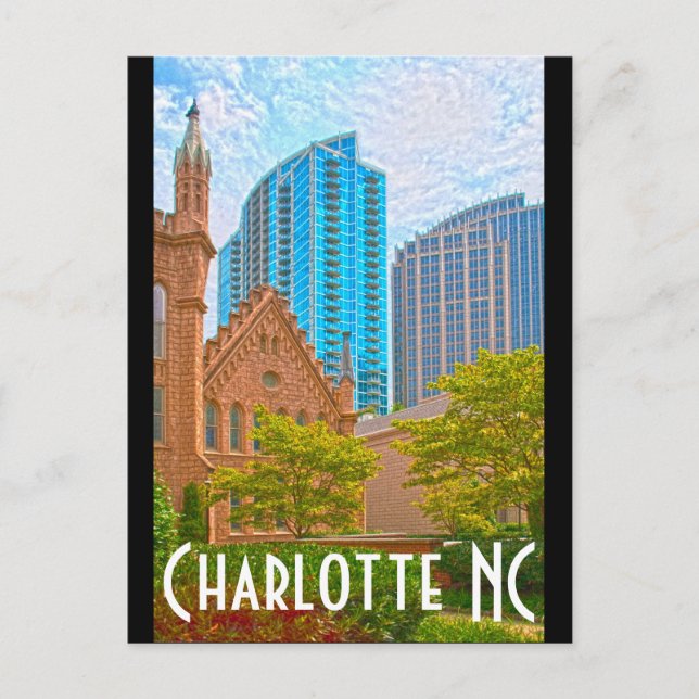 Carte Postale Charlotte NC (Devant)