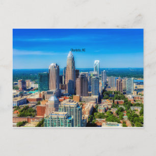 Carte Postale Charlotte, NC photo de la ligne aérienne