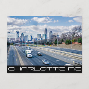 Carte Postale Charlotte NC -QUEEN CITY
