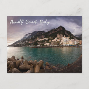 Carte Postale Charmant Côte Amalfi, Italie Ville Balnéaire