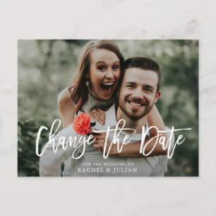 Carte Postale Charmant lettrage modifier la photo de date