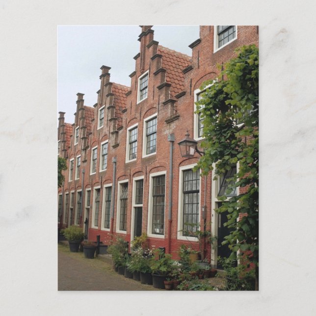 Carte Postale Charmante rue hollandaise Beauté architecturale pi (Devant)