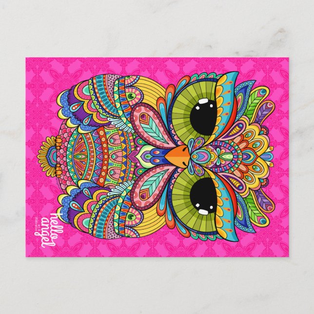 Carte postale Charme Charlie Owl (Devant)