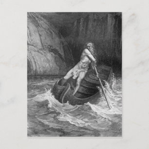 Carte Postale Charon, le Ferryman de l'Enfer