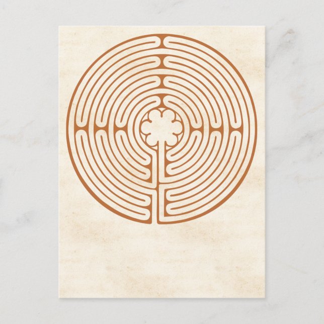 Carte Postale Chartres Labyrinth (Devant)