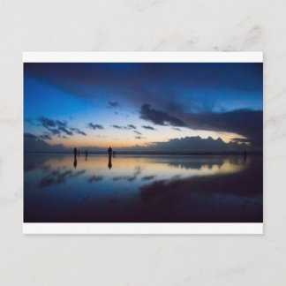 Carte Postale Chasse à palourde de soirée