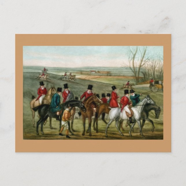 Carte Postale Chasse au renard 2 (Devant)
