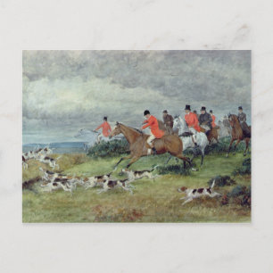 Carte Postale Chasse au renard à Surrey, 19e siècle