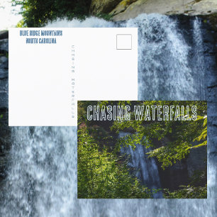 Carte Postale Chasse aux cascades Blue Ridge Mountains N Carolin