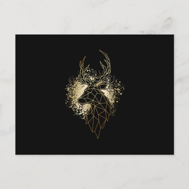 Carte Postale Chasse aux cerfs Chasse chasseur tir Archer Cadeau (Devant)