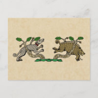 Chasse aux sangliers médiévaux