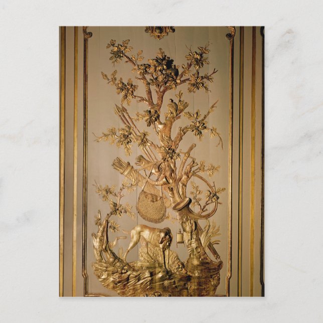 Carte Postale Chasse, boiseries de la salle à manger (Devant)
