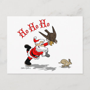Carte postale Chasse Père Noël Holiday