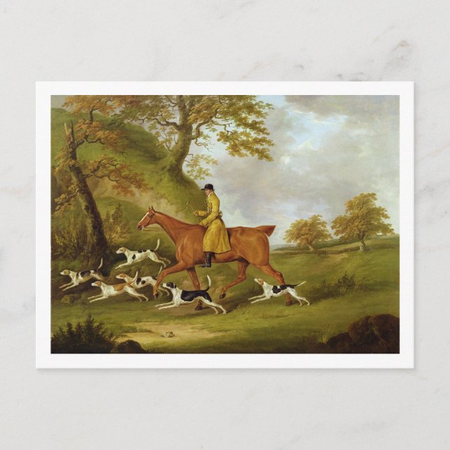 Carte Postale Chasseur et chiens, 1809 (huile sur la toile) (Devant)
