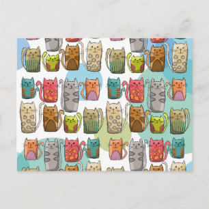 Carte Postale Chat!