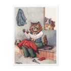 Chat à coudre Louis Wain
