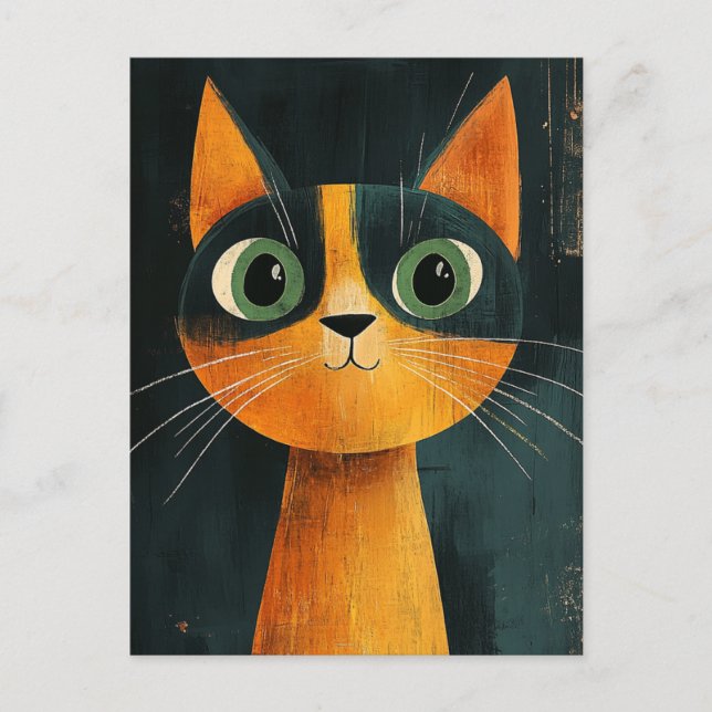 Carte Postale Chat adorable (Devant)