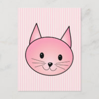 Chat. Adorable chaton rose.