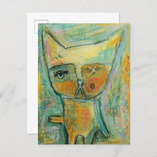 Carte Postale Chat aux yeux