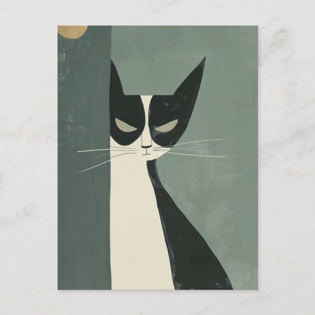 Carte Postale Chat Boho (Devant)