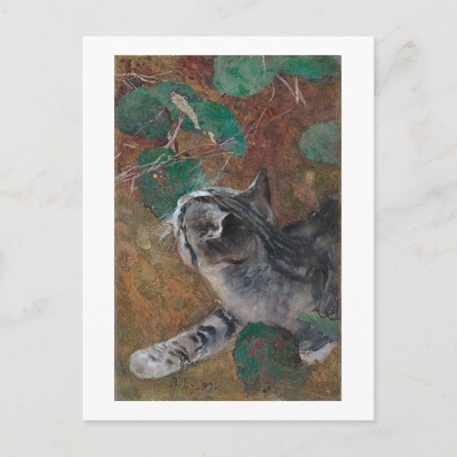 Carte Postale Chat, Bruno Liljefors (Devant)