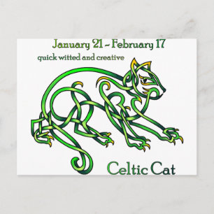 Carte Postale Chat celtique