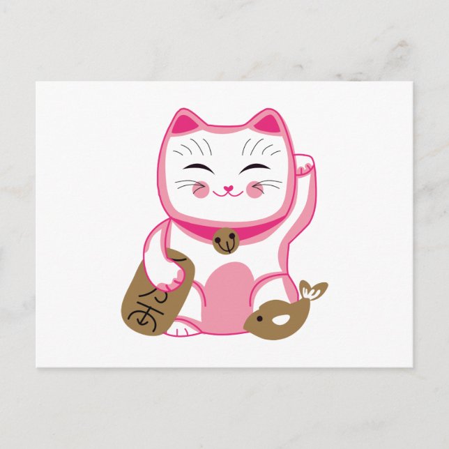 Carte Postale Chat chanceux (Devant)