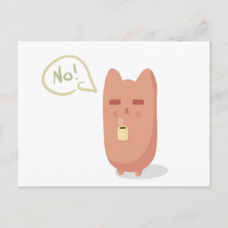 Carte Postale Chat couché