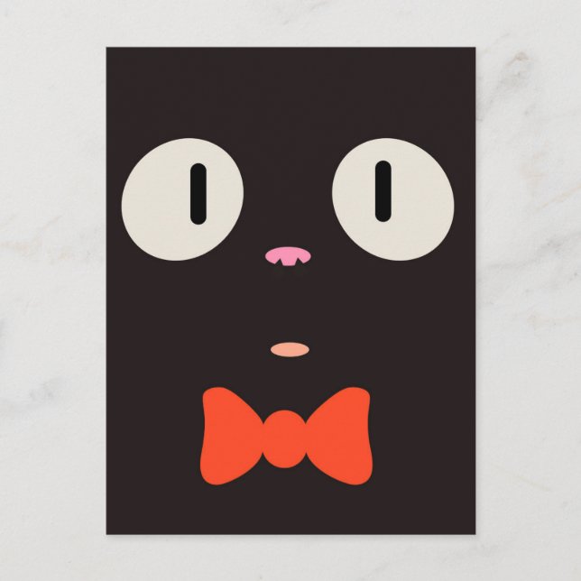 Carte postale "Chat de sorcière" (3/3) (Devant)