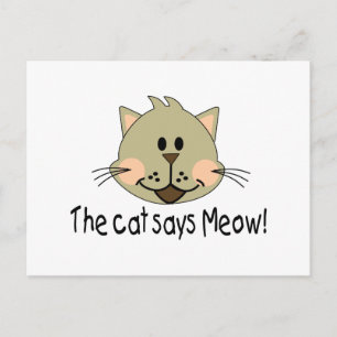 Carte Postale Chat dit Miaou