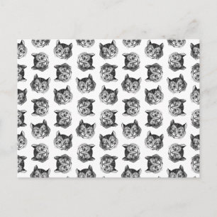 Carte Postale Chat du Cheshire d'Alice au Pays des Merveilles CO