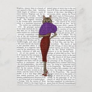 Carte Postale Chat En Robe Rouge