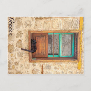 Carte Postale chat grec