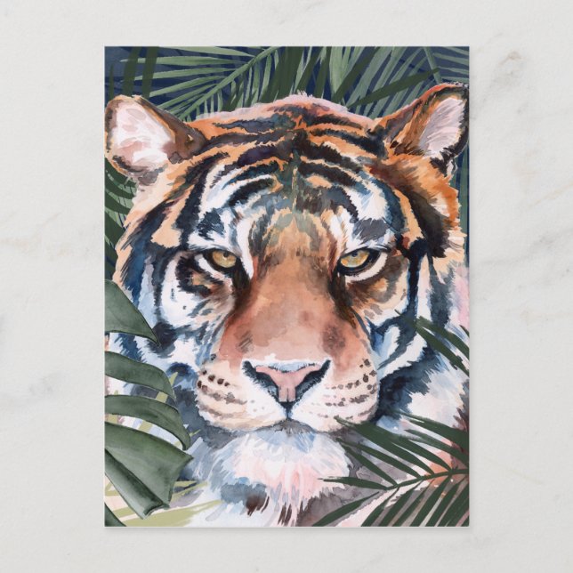 Carte Postale Chat Jungle - Tigre (Devant)
