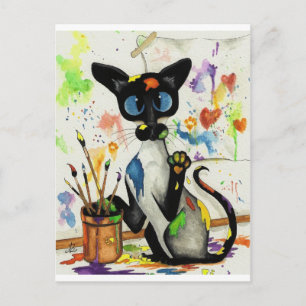 Carte Postale Chat Kitty Creative