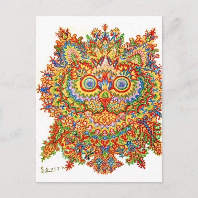 Carte Postale Chat, Louis Wain (Devant)