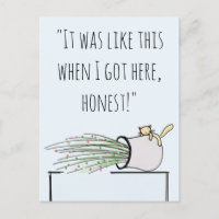 Chat mignon drôle Qui Frappe Les Choses