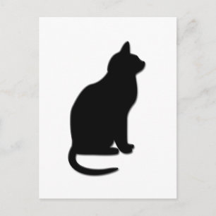 Carte Postale Chat noir