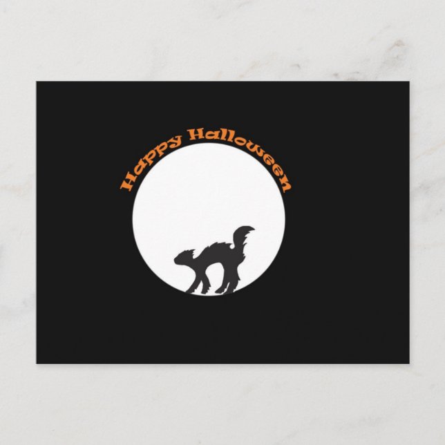 Carte postale Chat noir (Devant)