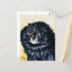 Carte Postale Chat noir de Louis Wain